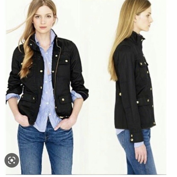 J. Crew Jackets & Blazers - J. Crew Relaxed Boyfriend Field Jacket Navy Small